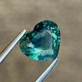 1.58ct Natural Teal Sapphire Heart