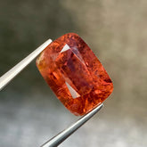 6.74ct Reddish Orange Tourmaline Cushion