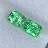 2.05Ct Tsavorite Pair Cushion Cut