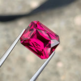 7.79ct Rose Color Garnet Radiant Cut