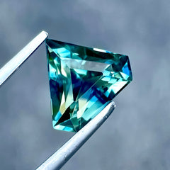 1.41ct Kite Shape Teal Sapphire