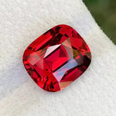 6.45ct Bright Red Garnet Cushion Cut