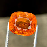 12.77ct Mandarin Garnet Cushion Cut