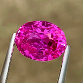 3.03ct Hot Pink Sapphire Heated Oval