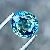 1.02ct Untreated Teal Sapphire Oval Faceted