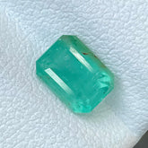 1.22ct Bluish Green Emerald Emerald Cut
