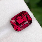 7ct Fine Quality Red Garnet Cushion Cut