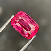 2.53ct Mahenge Spinel Reddish Pink Cushion