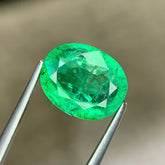 3.04 Ct Natural Zambian Emerald Oval Cut