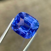 5.53 Ct Violetish Blue Sapphire Cushion Cut