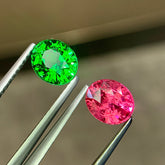 3.09 Ct Spinel & Tsavorite Pair Oval Cut