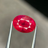 3.09 Ct Lotus Certified Ruby Oval Cut