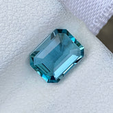 0.92 Ct Intense Blue Aquamarine Emerald Cut