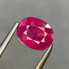 1.15ct ICA Pink Ruby Oval Cut