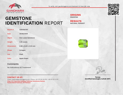 3.35 Carats Peridot Stone Pixel Cut