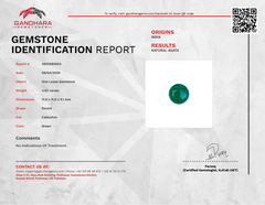 4.62 Carats Green Agate Round Stone