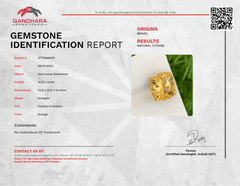 Citrine 10.55 Carats Custom Precision Cut