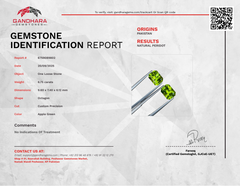 6.75 carats Apple Green Peridot Pair Fancy Cut Natural Pakistani Gemstone