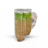 Tri Color Tourmaline on Smoky Quartz