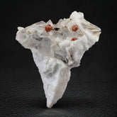 Hassonite Garnets on Albite & Quartz