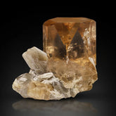 Topaz Crystal on Quartz and Mica