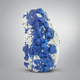 Blue Lazurite On Calcite Matrix