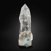 Aquamarine Crystal on Pointed Quartz