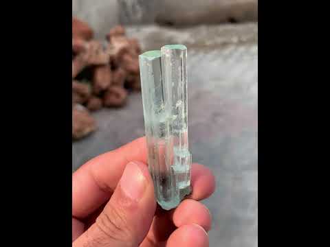 Couple of Gem Aquamarine Crystals