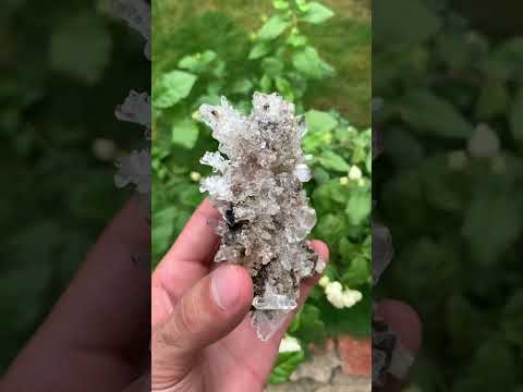 Brookite Crystal On Quartz Cluster