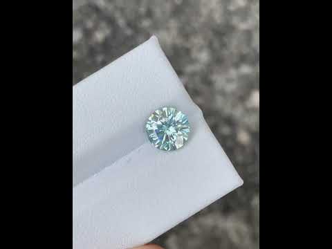 1.80 Carats Round Lab Grown Moissanite