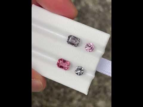 2.94 Carats Spine Stone Earrings Set