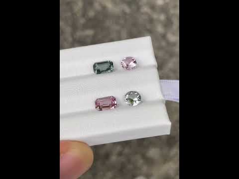 2.31 Carats Spine Stone Earrings Set