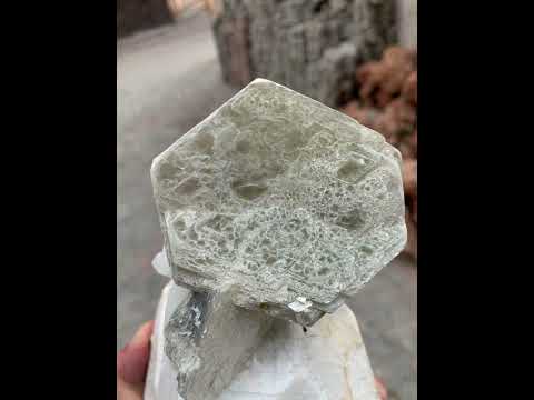Muscovite Mica Crystal on Microcline