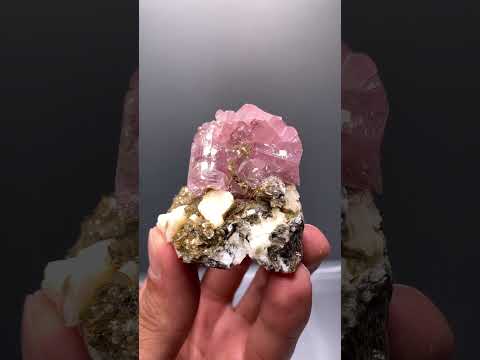 Fluoroapatite Crystal with Muscovite
