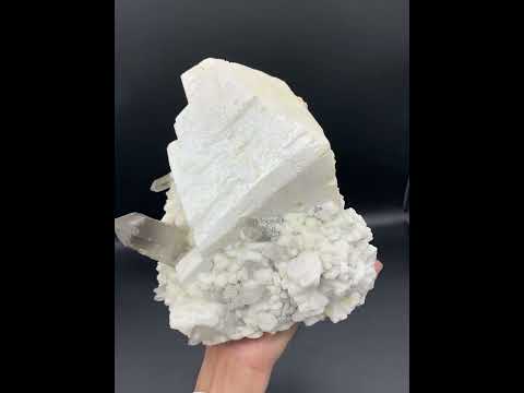 White Microcline Feldspar with Quartz