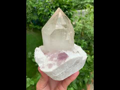 Quartz On Albite with Lepidolite