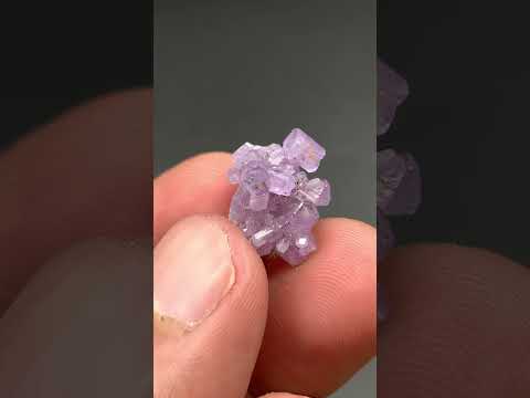 Purple Fluoroapatite Crystals Cluster