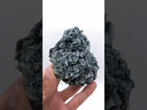 Blue Vorobyevite Crystals on Muscovite