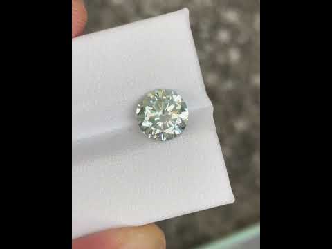 2.09 Carats Round Lab Grown Moissanite