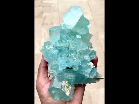 Aquamarine Cluster with Muscovite