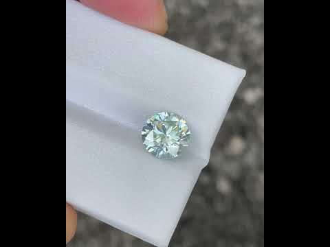 1.85 Carats Round Lab Grown Moissanite