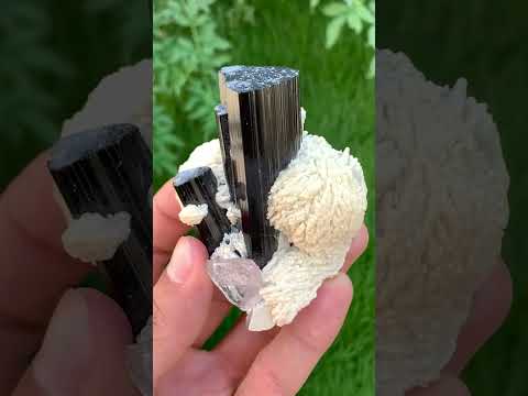 Tourmaline with Topaz on Cleavelandite