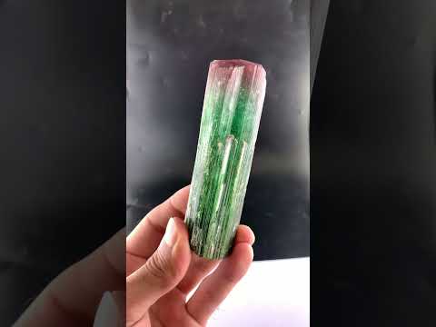 Rubilite Bi Color Tourmaline Crystal