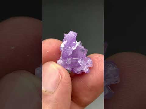 Purple Fluoroapatite Grown Crystals