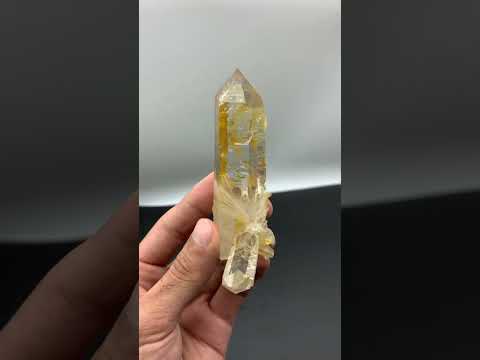 Pointed Quartz with Iron Oxide Coating