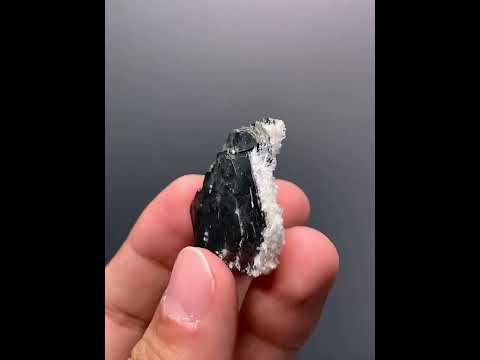Hematite with Contrasting White Albite