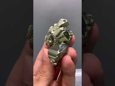 glittery golden color Pyrite crystal aggregate from Peru