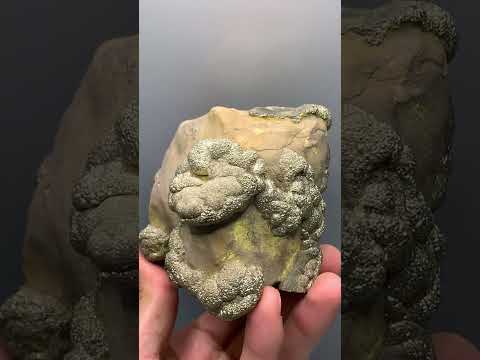 Pyrite Crystals on Lemonite Matrix