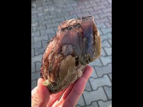 Rare Axinite Crystal With Epidote