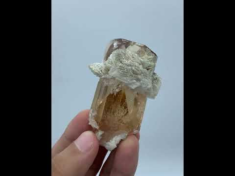Topaz Crystal With Cleavelandite